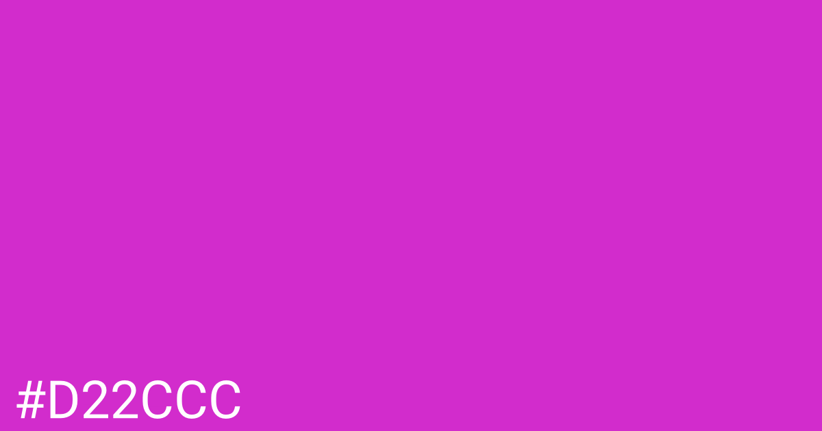 Hex color #d22ccc graphic