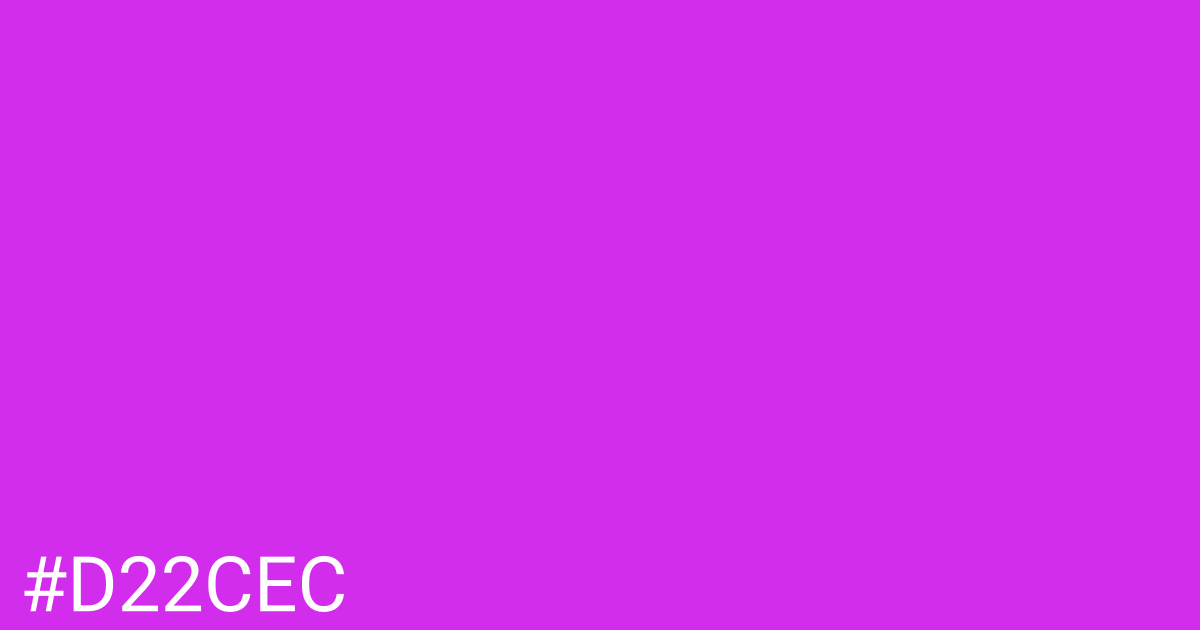 Hex color #d22cec graphic