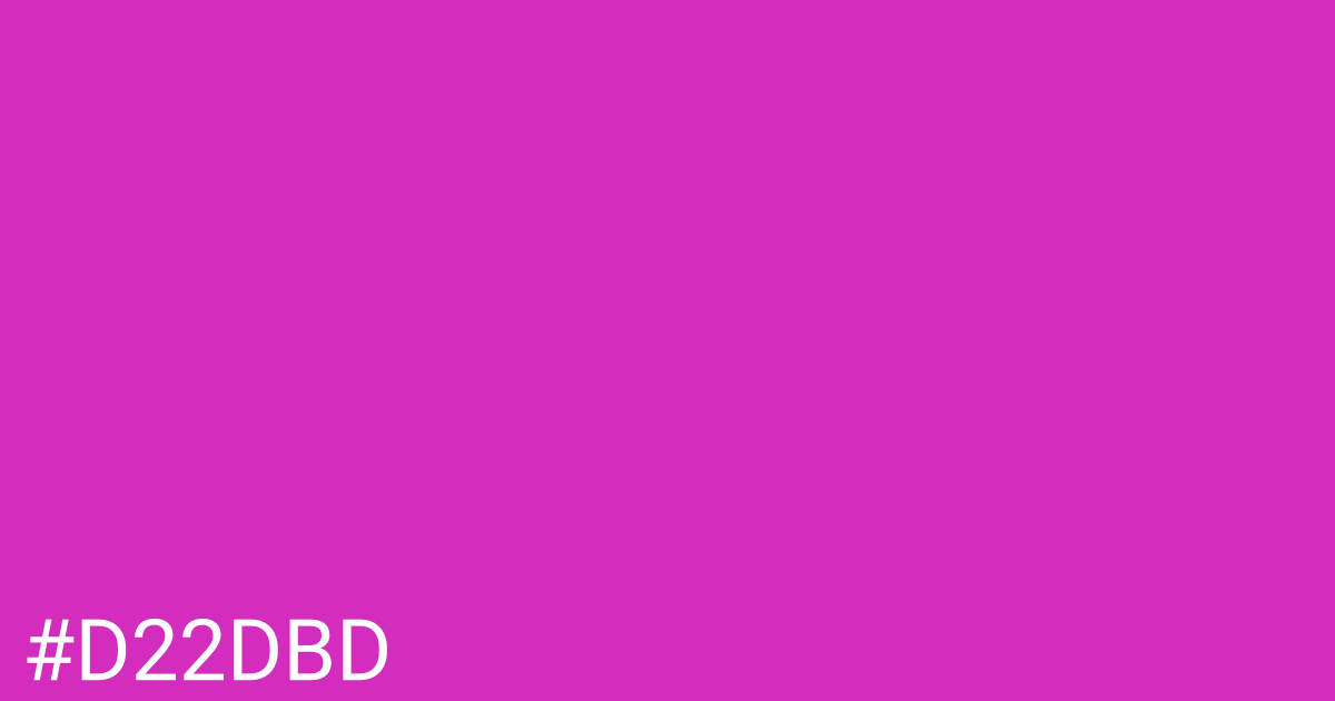 Hex color #d22dbd graphic