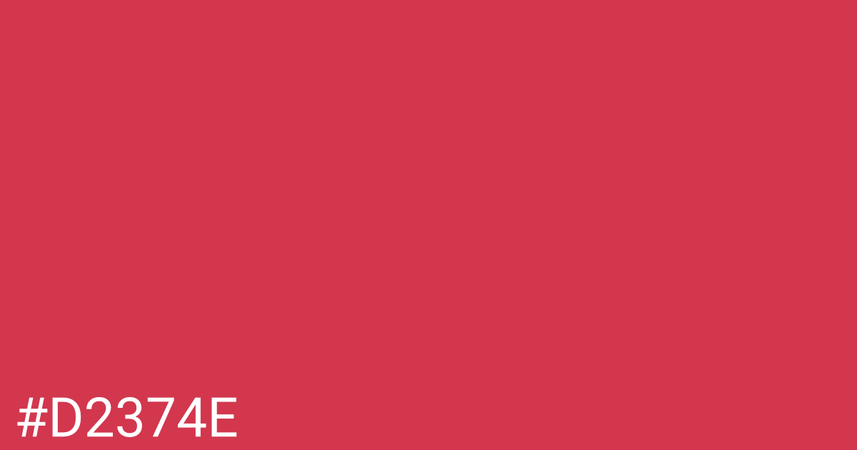 Hex color #d2374e graphic