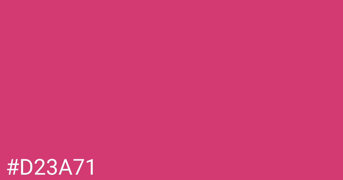 Hex color #d23a71 graphic