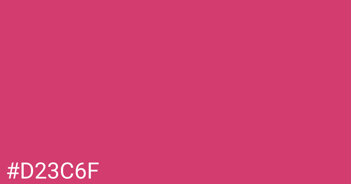 Hex color #d23c6f graphic