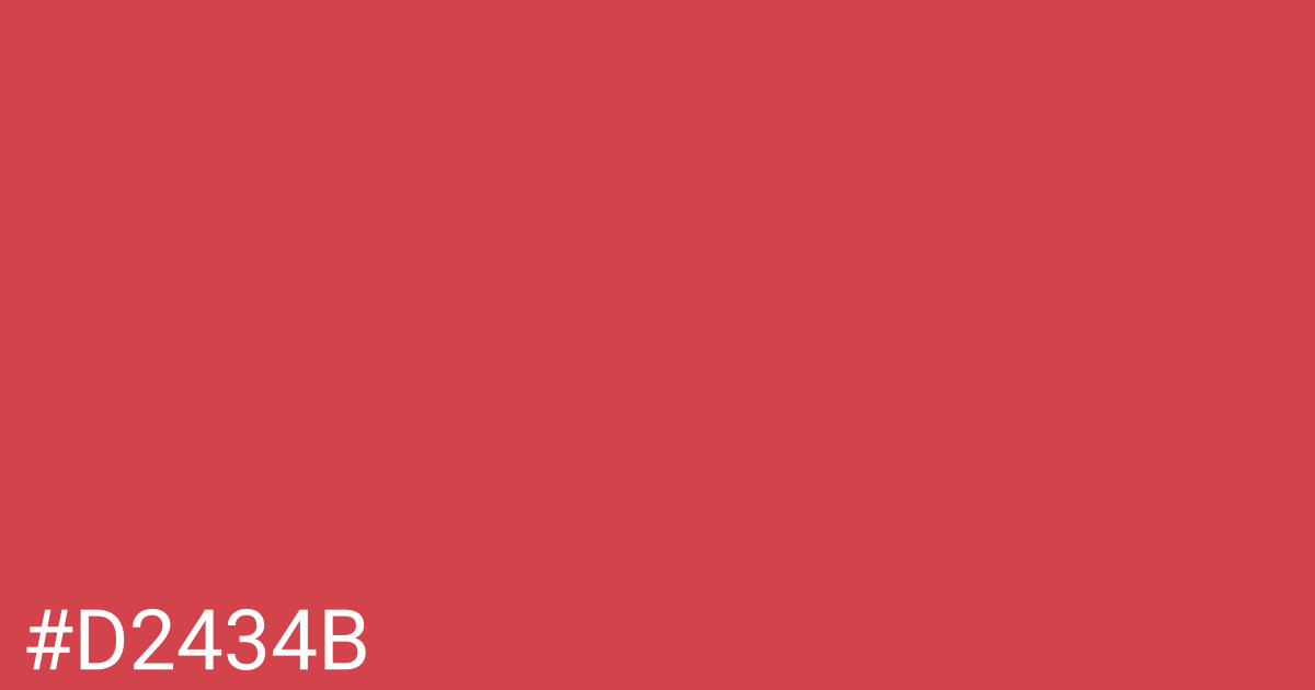 Hex color #d2434b graphic