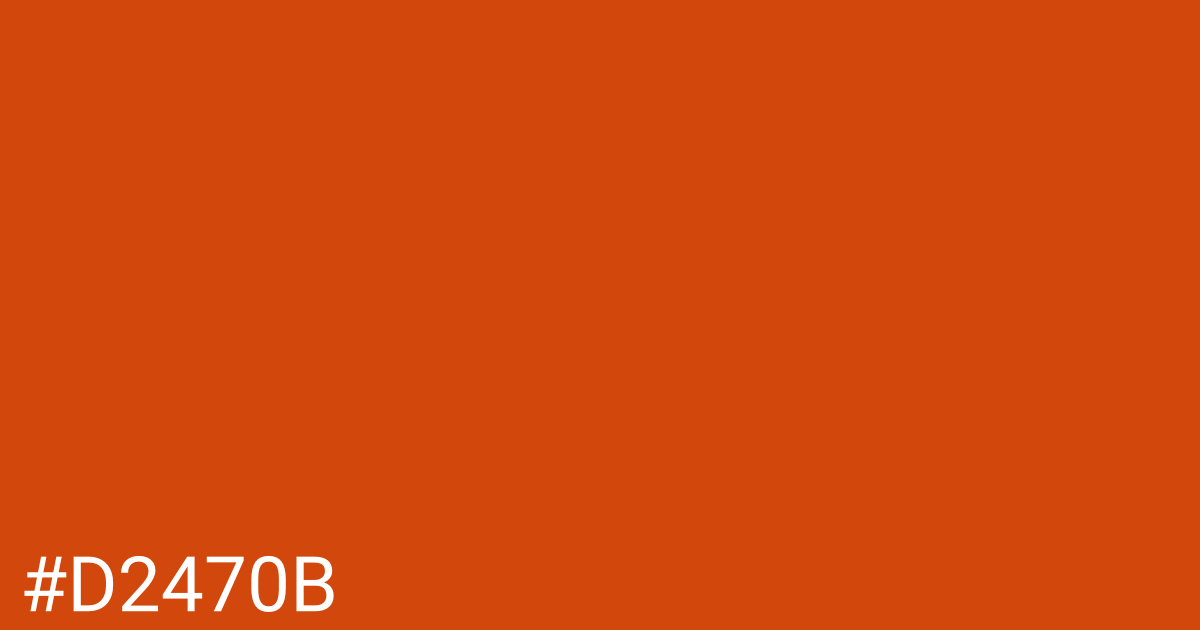Hex color #d2470b graphic