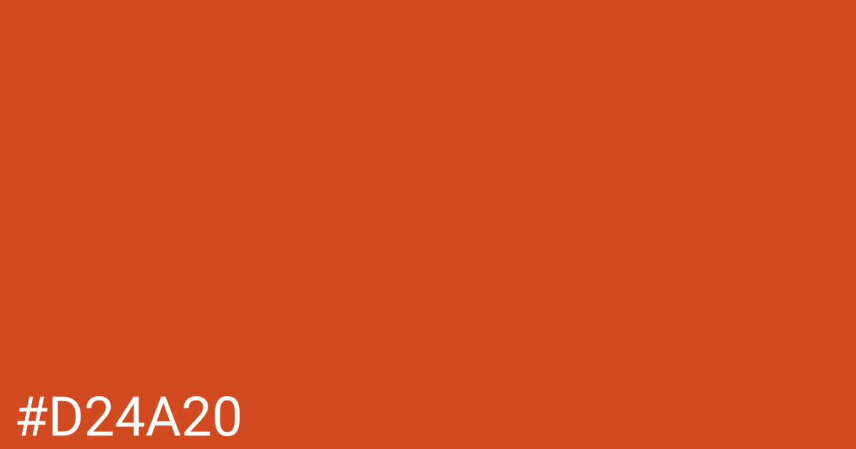 Hex color #d24a20 graphic