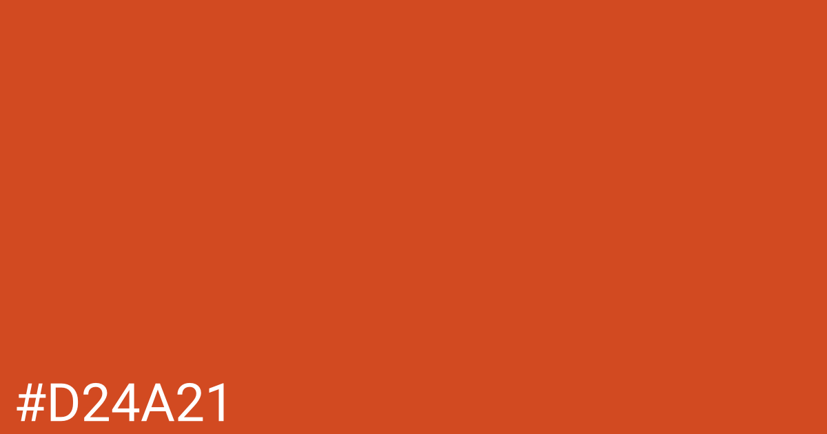 Hex color #d24a21 graphic