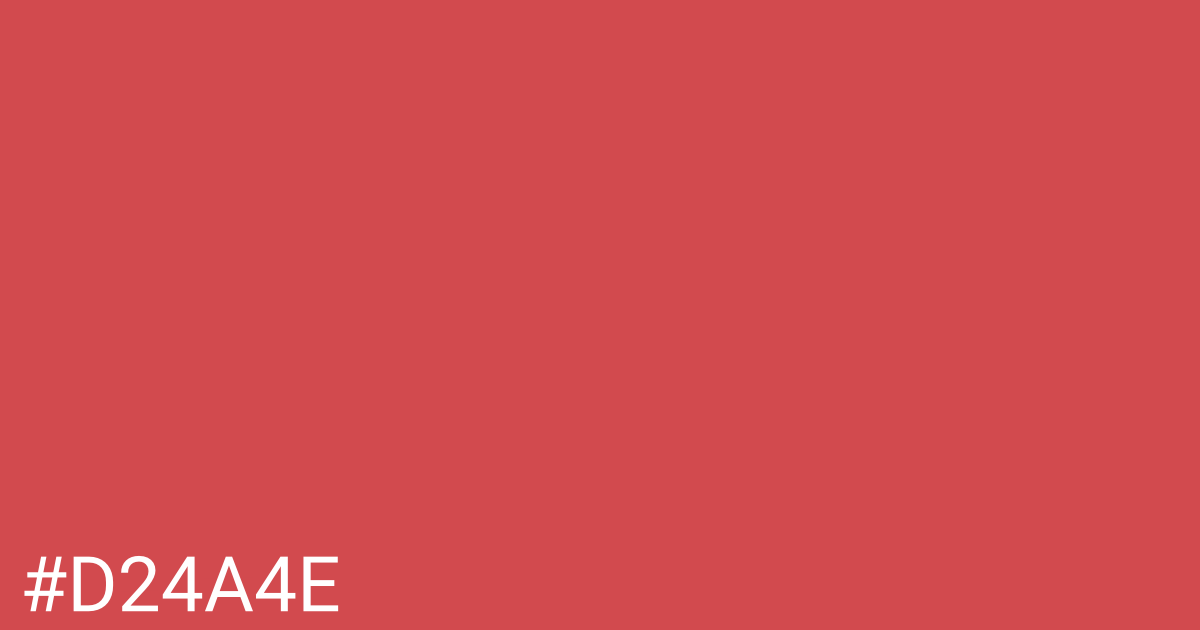 Hex color #d24a4e graphic