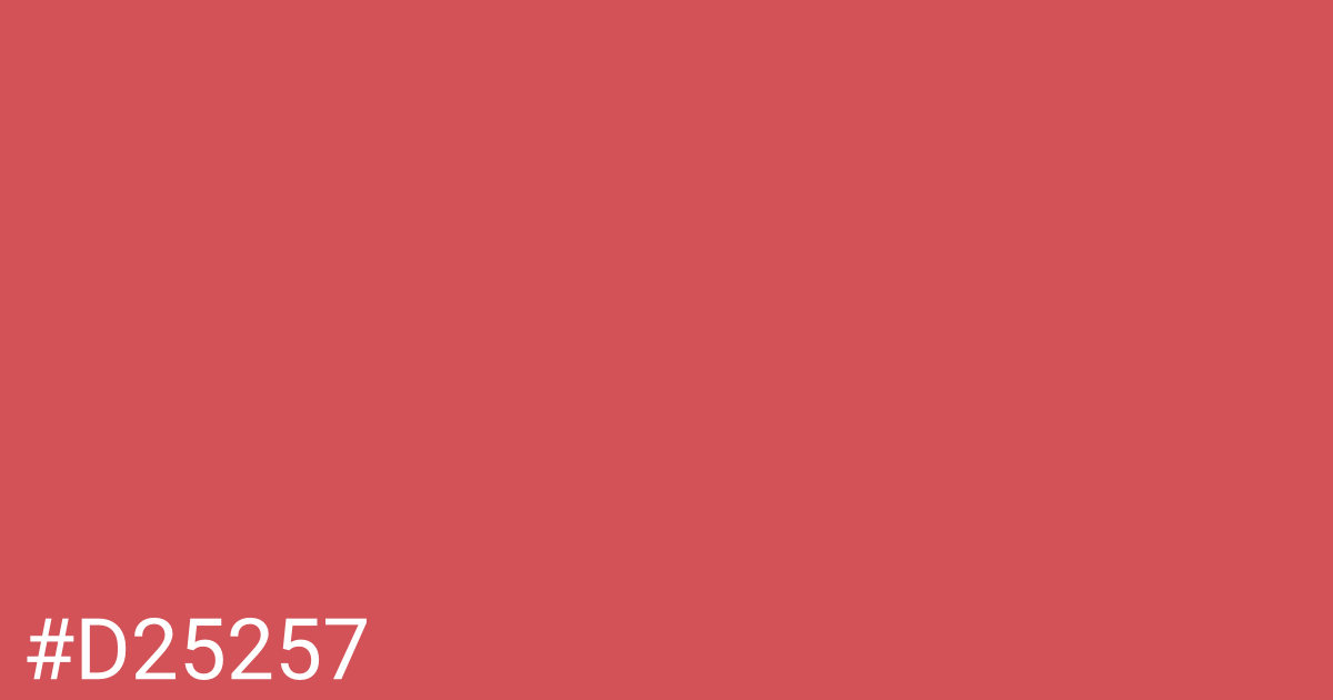 Hex color #d25257 graphic