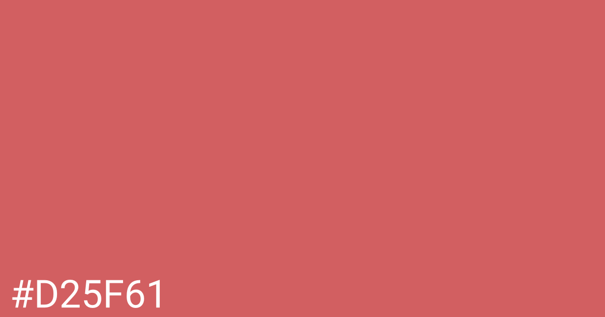Hex color #d25f61 graphic