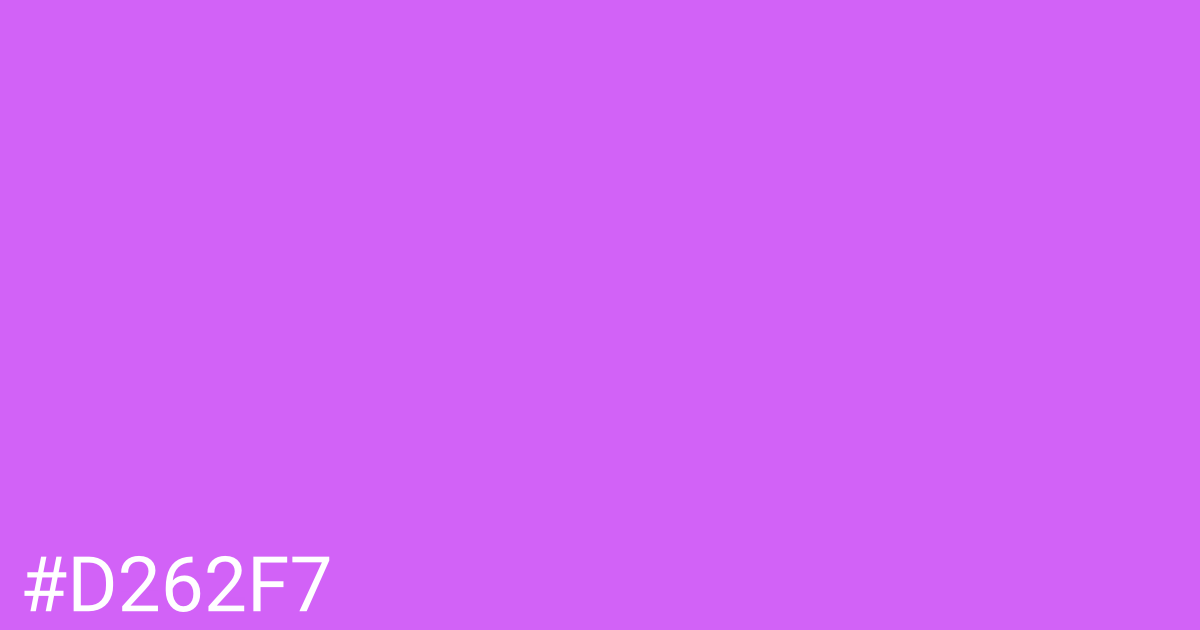 Hex color #d262f7 graphic