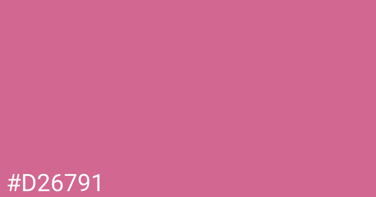 Hex color #d26791 graphic