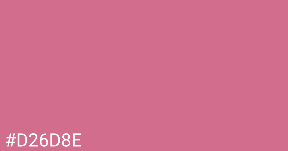 Hex color #d26d8e graphic