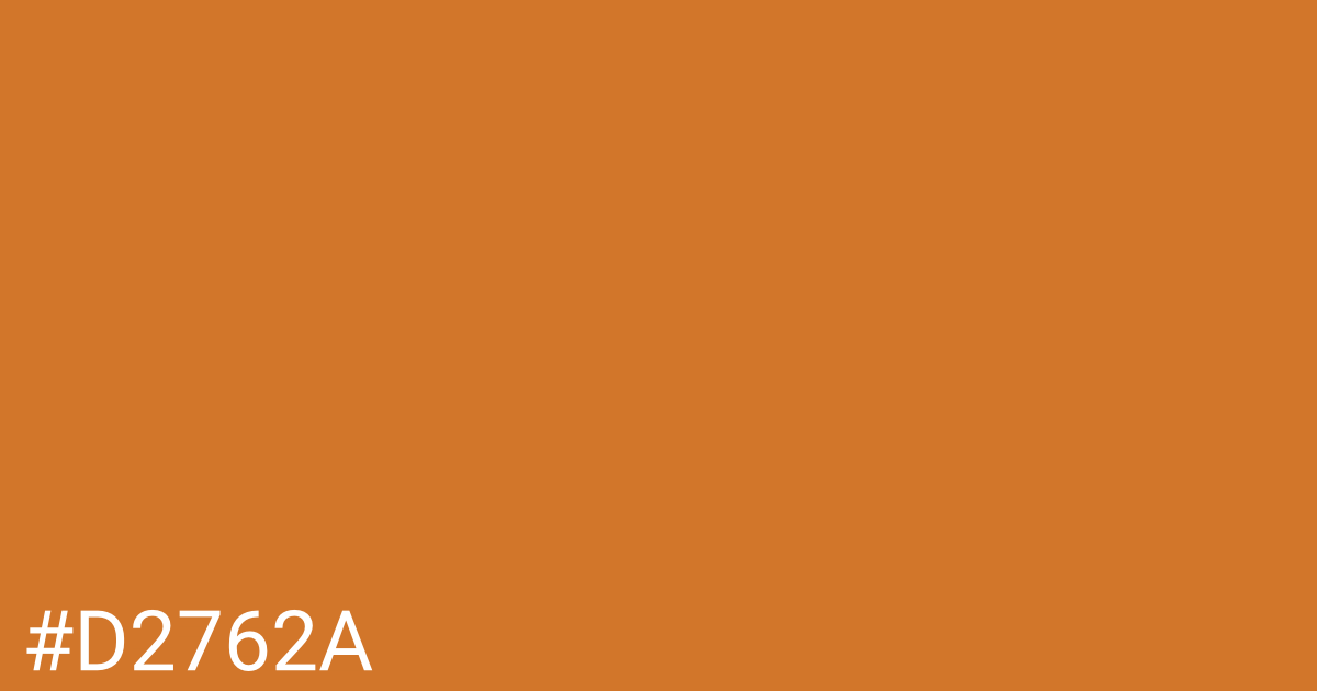 Hex color #d2762a graphic