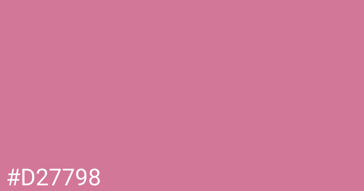 Hex color #d27798 graphic