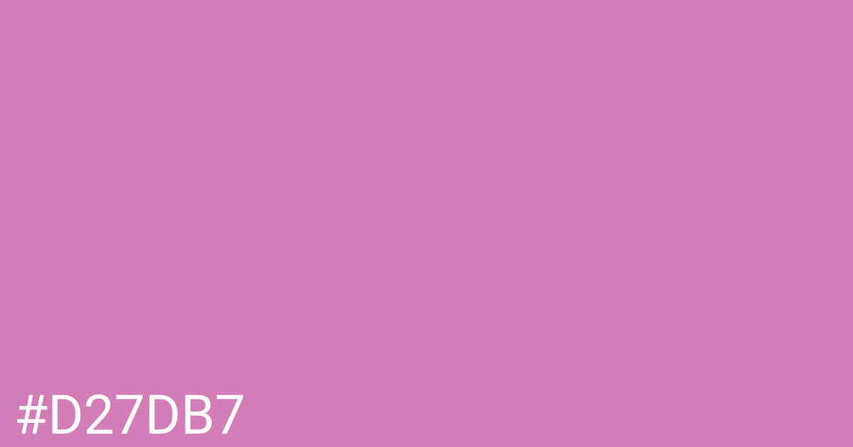 Hex color #d27db7 graphic