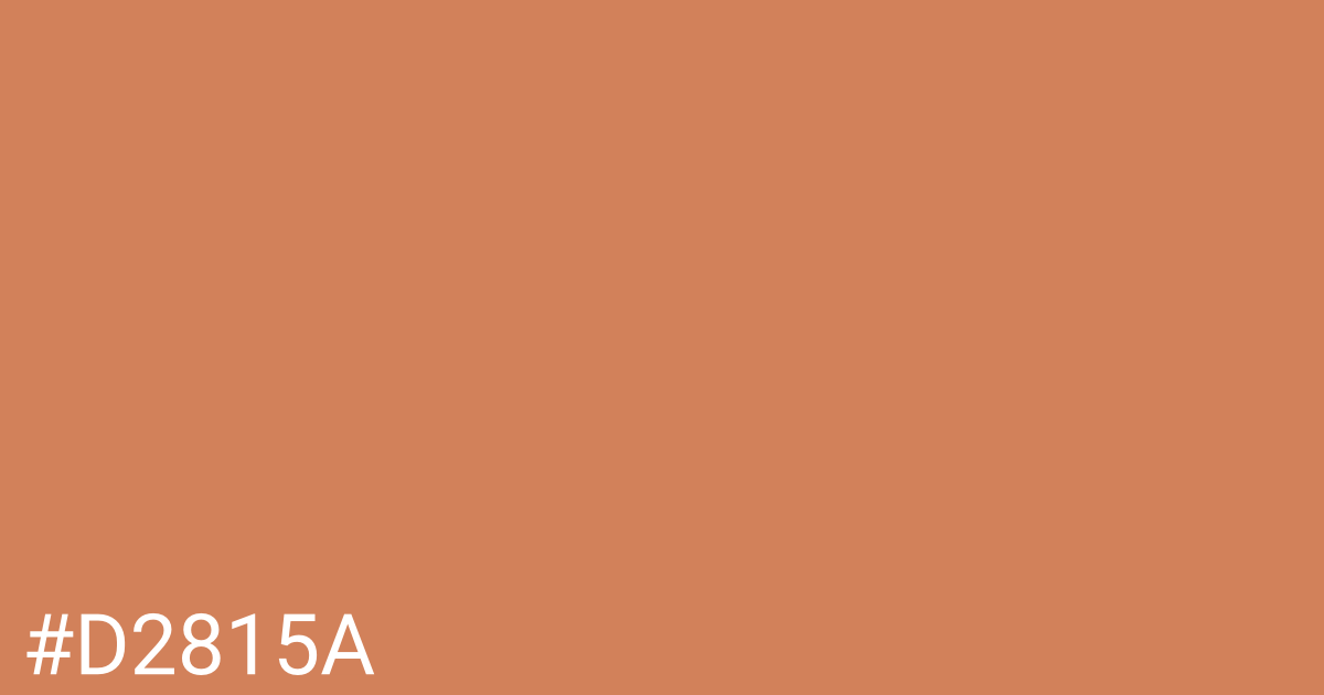 Hex color #d2815a graphic