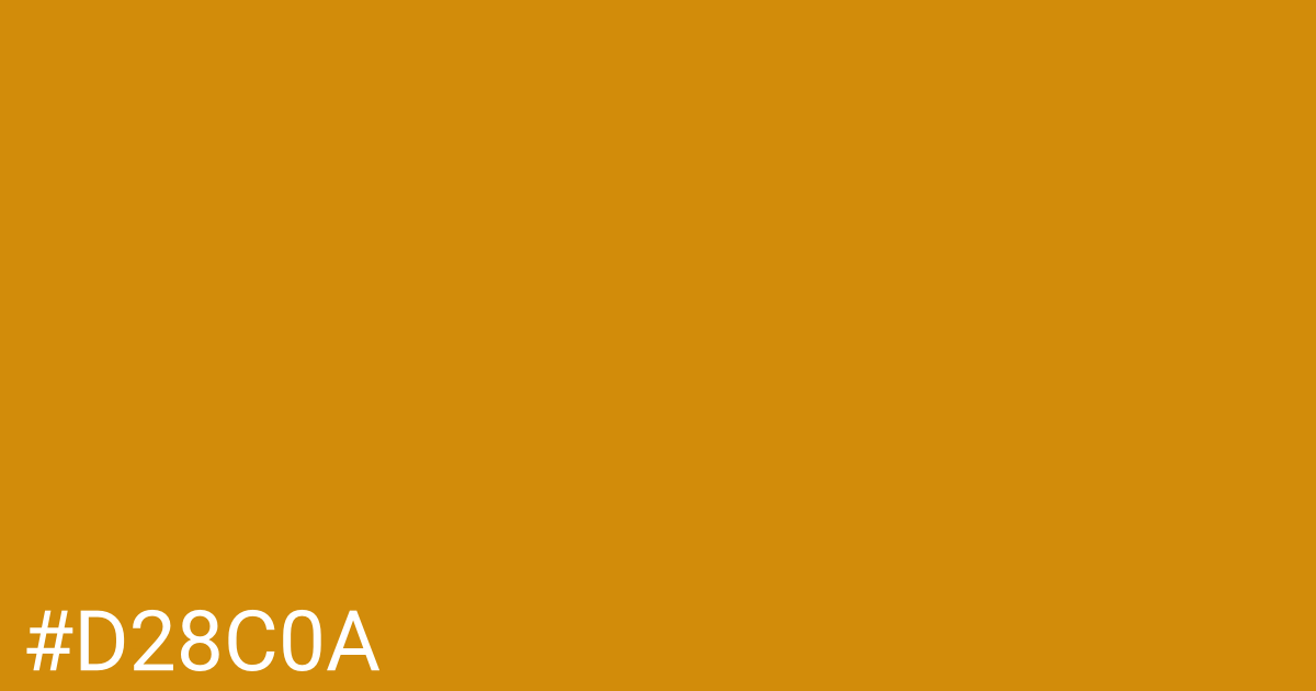 Hex color #d28c0a graphic