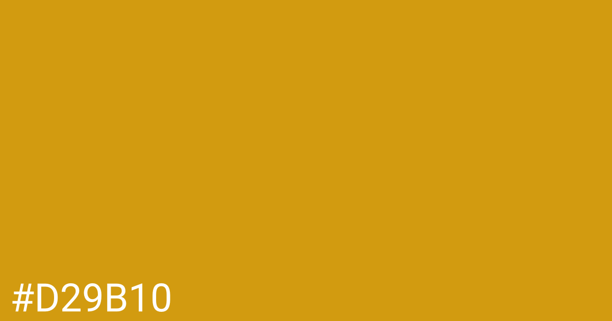 Hex color #d29b10 graphic