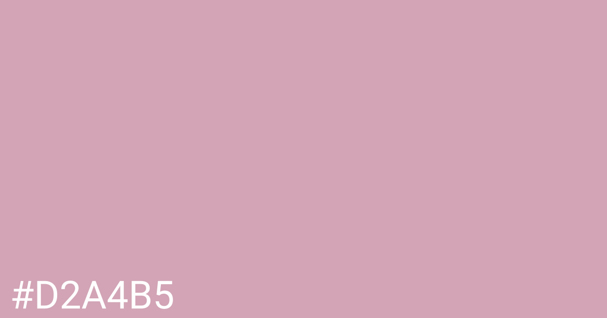 Hex color #d2a4b5 graphic