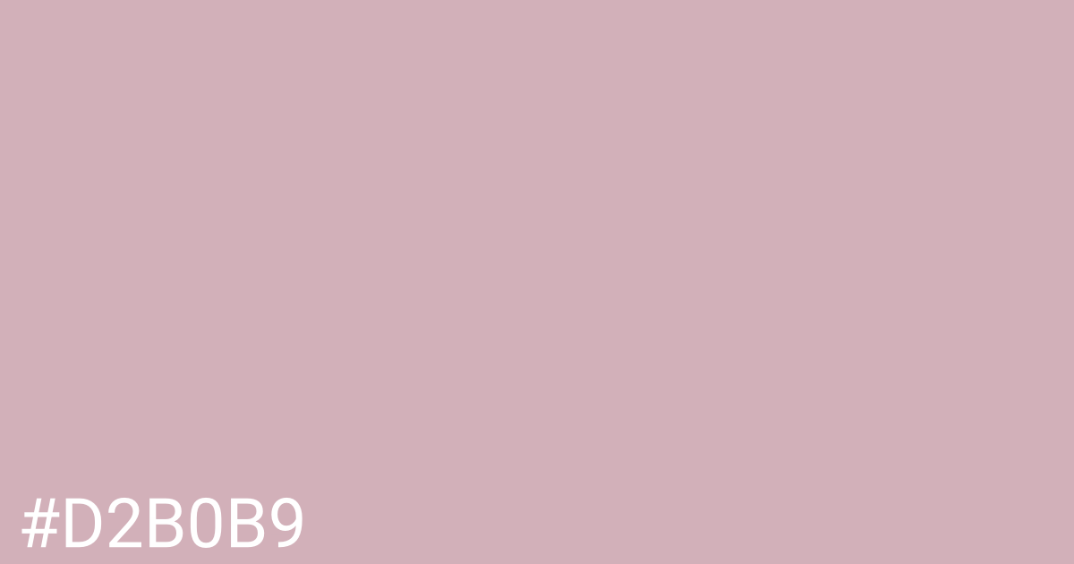 Hex color #d2b0b9 graphic