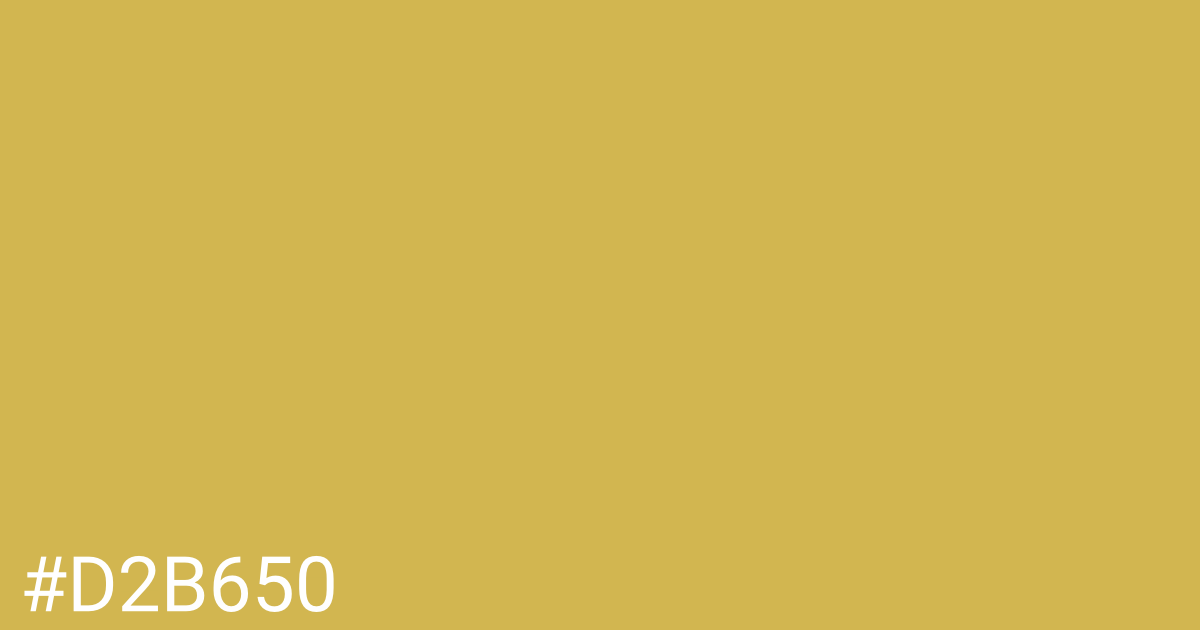 Hex color #d2b650 graphic