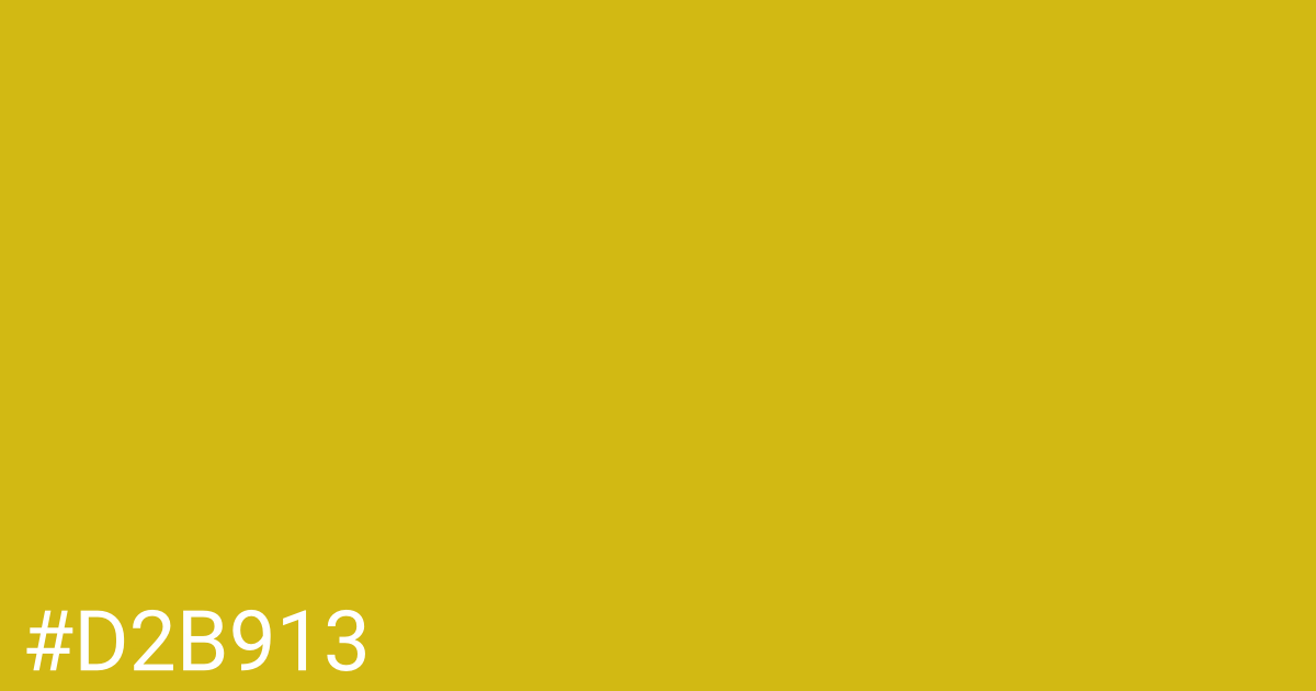 Hex color #d2b913 graphic