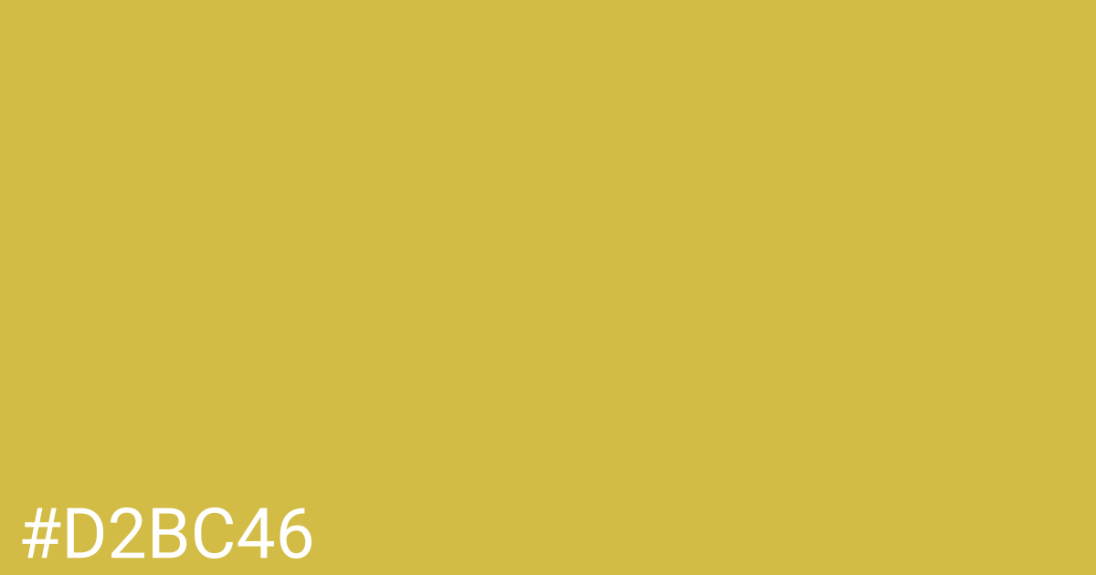 Hex color #d2bc46 graphic