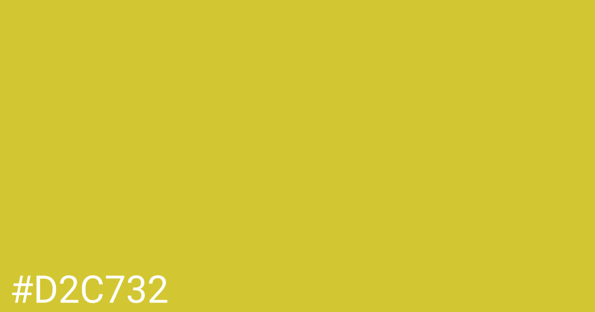 Hex color #d2c732 graphic