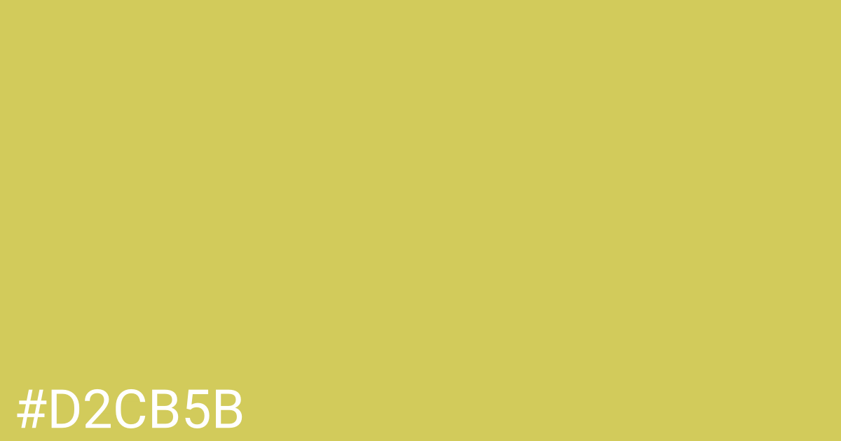 Hex color #d2cb5b graphic
