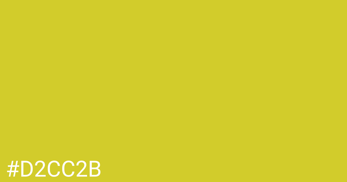 Hex color #d2cc2b graphic