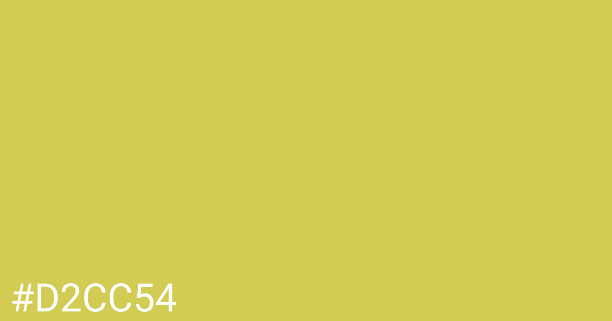 Hex color #d2cc54 graphic