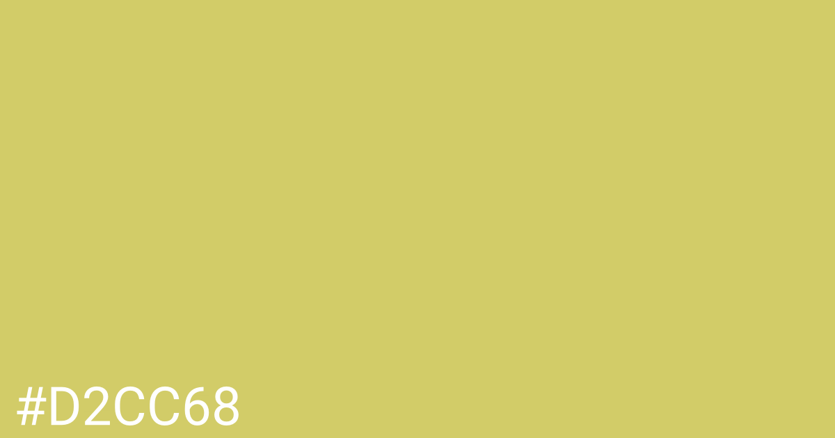 Hex color #d2cc68 graphic