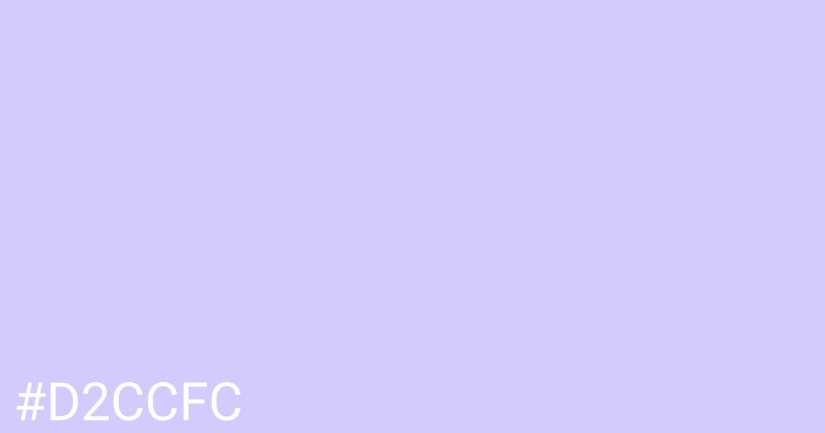 Hex color #d2ccfc graphic