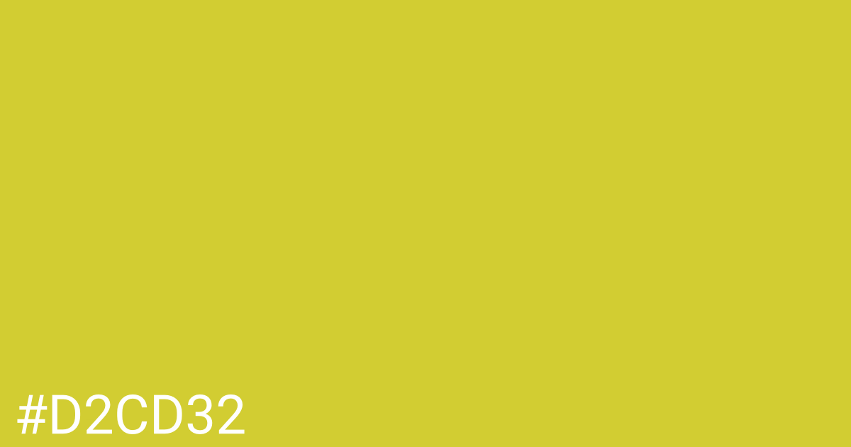 Hex color #d2cd32 graphic