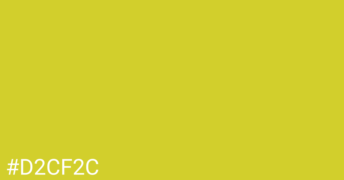 Hex color #d2cf2c graphic