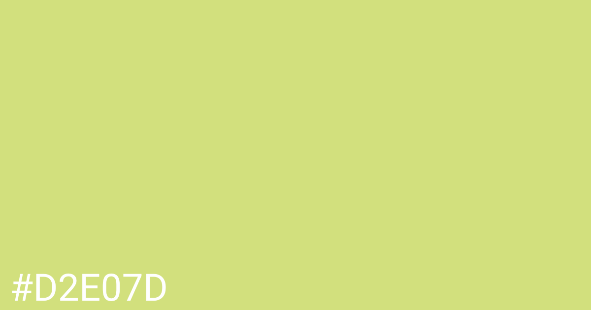 Hex color #d2e07d graphic