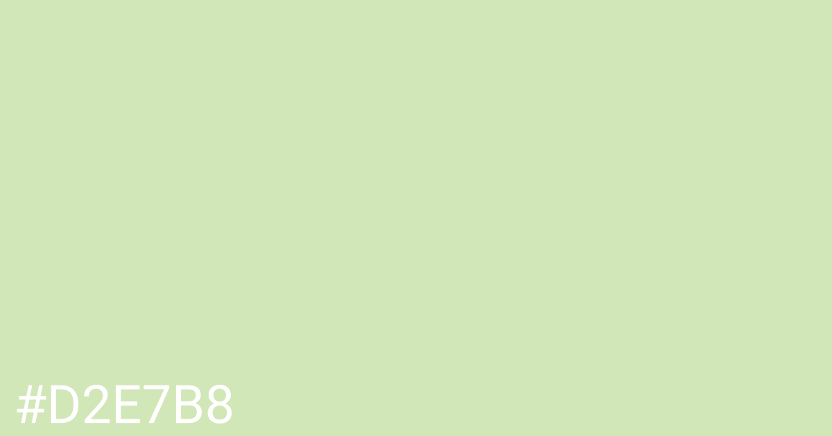 Hex color #d2e7b8 graphic