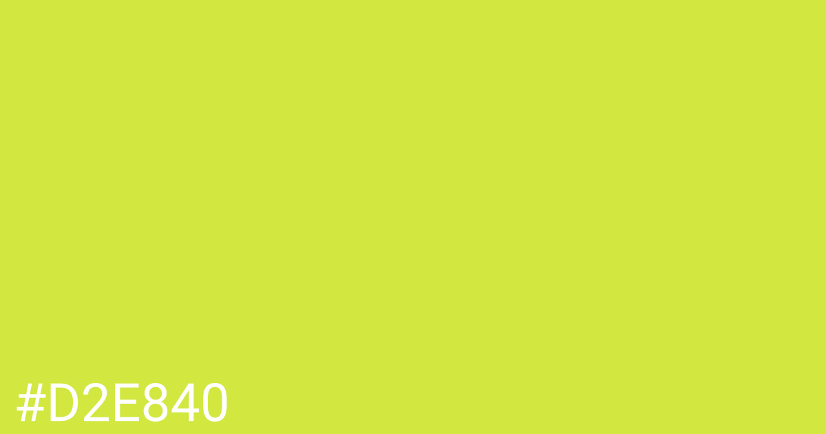 Hex color #d2e840 graphic