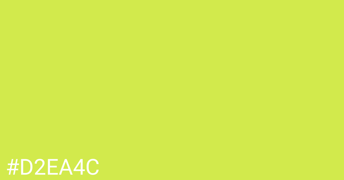 Hex color #d2ea4c graphic