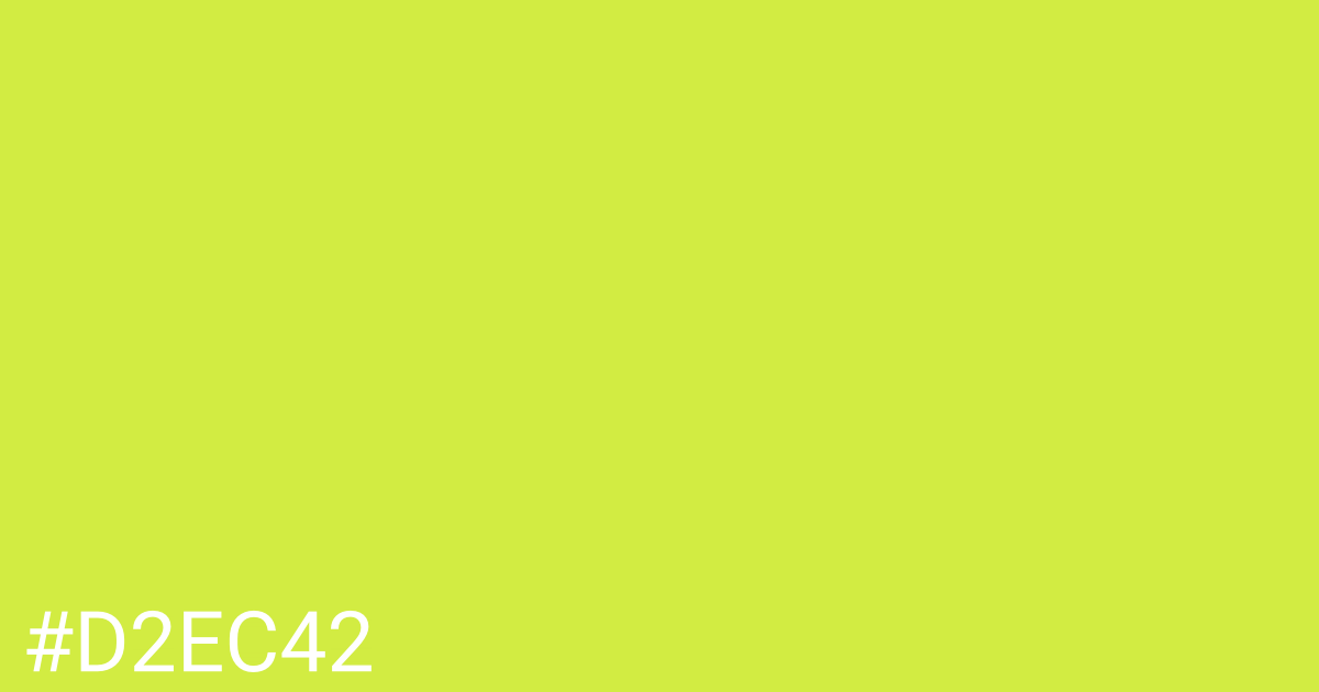 Hex color #d2ec42 graphic