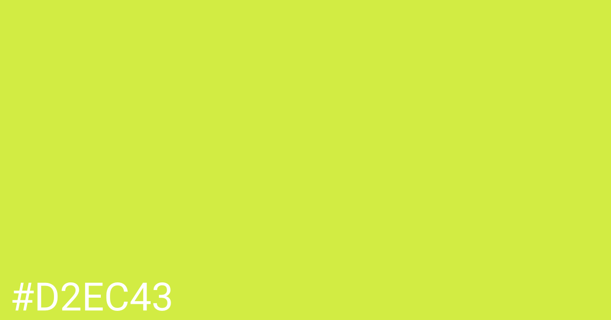 Hex color #d2ec43 graphic