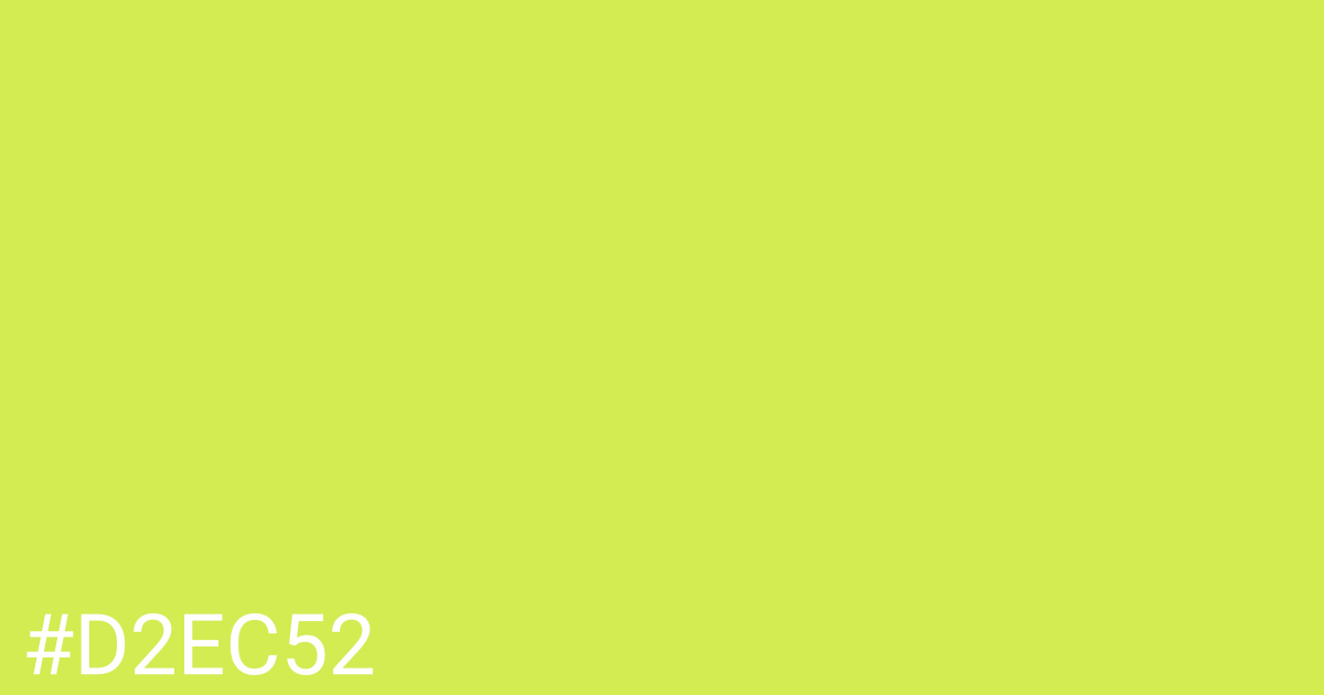 Hex color #d2ec52 graphic