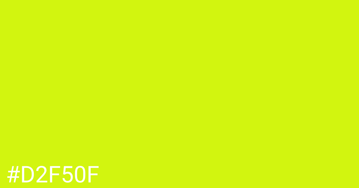 Hex color #d2f50f graphic