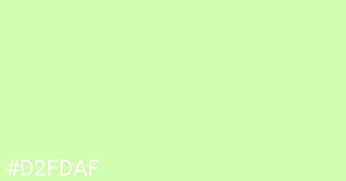 Hex color #d2fdaf graphic