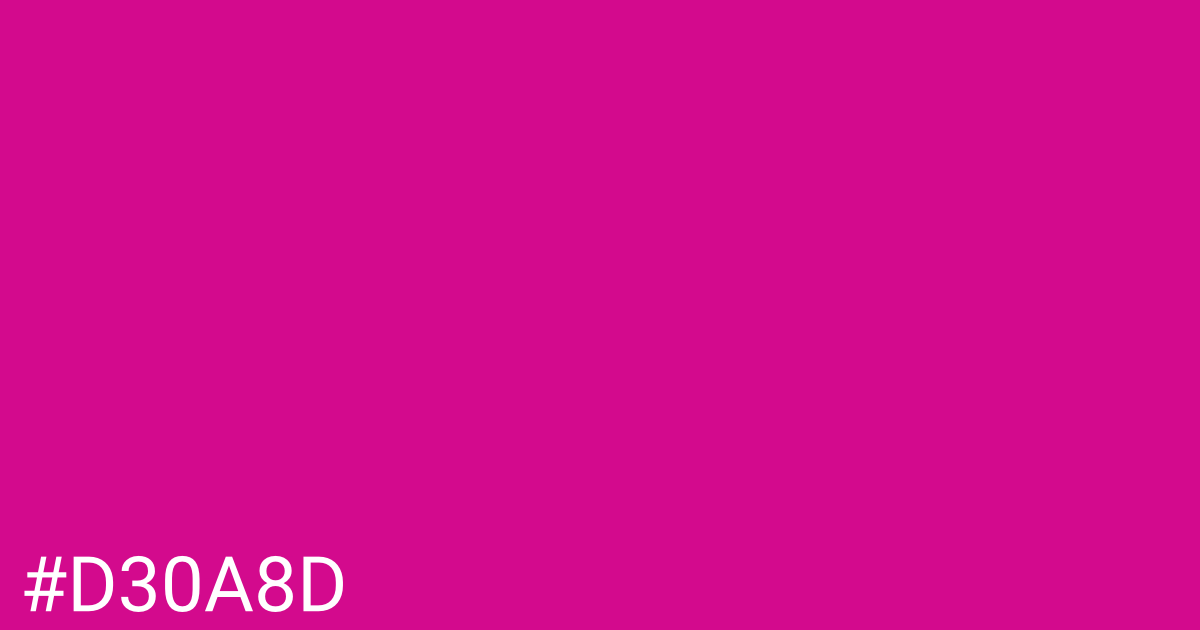 Hex color #d30a8d graphic