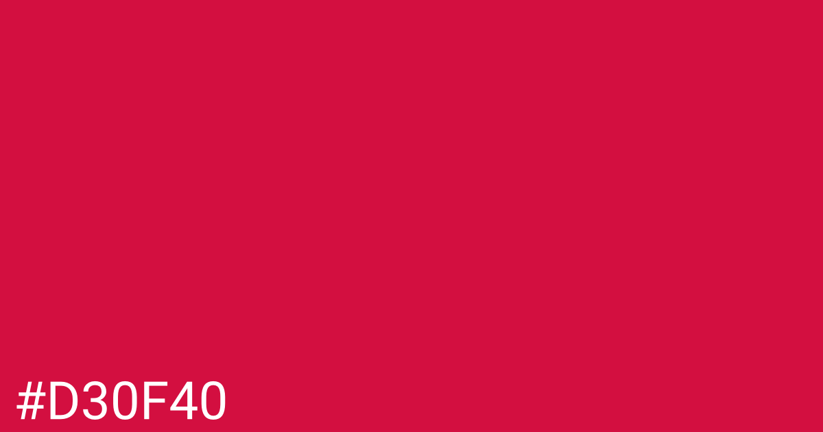 Hex color #d30f40 graphic