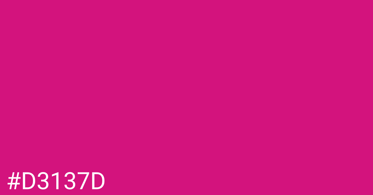 Hex color #d3137d graphic