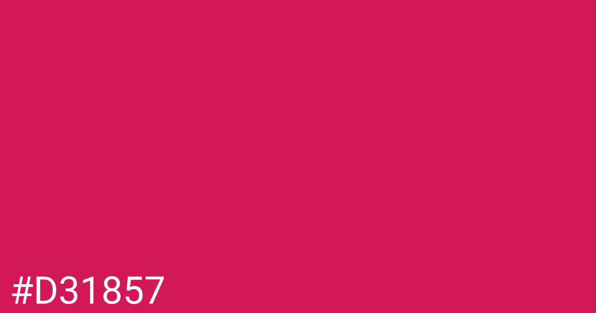 Hex color #d31857 graphic