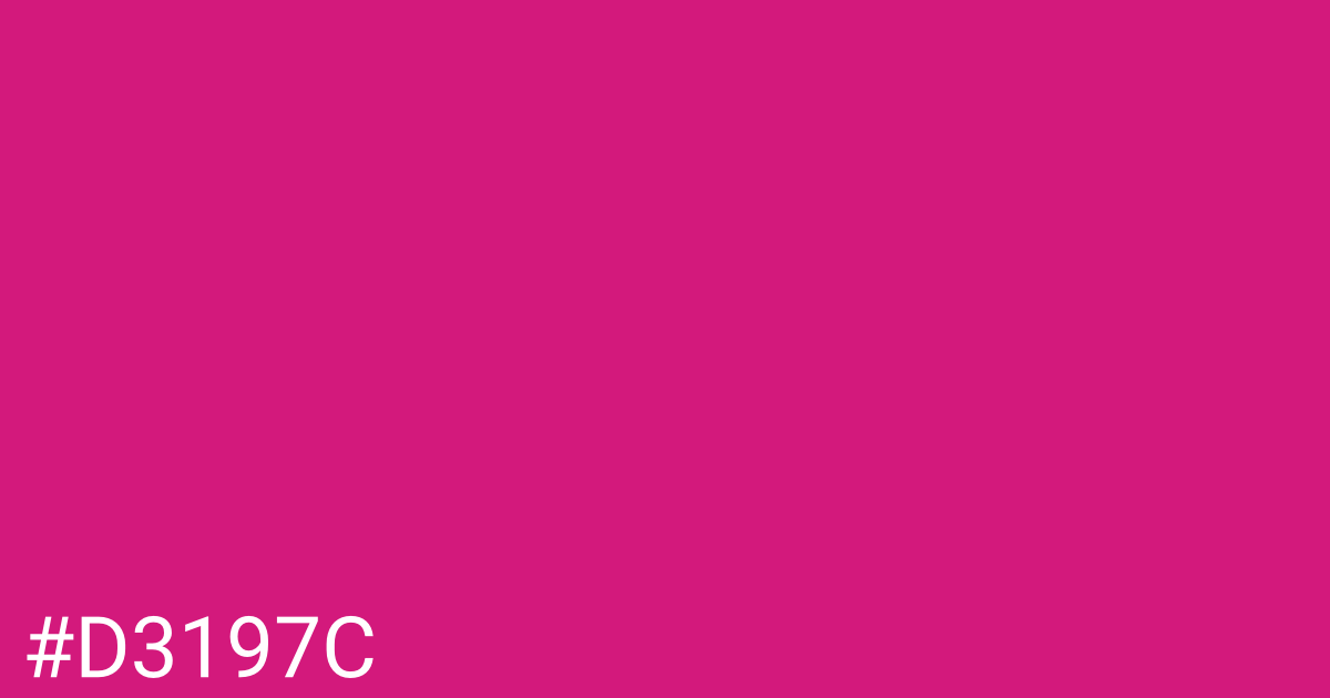 Hex color #d3197c graphic