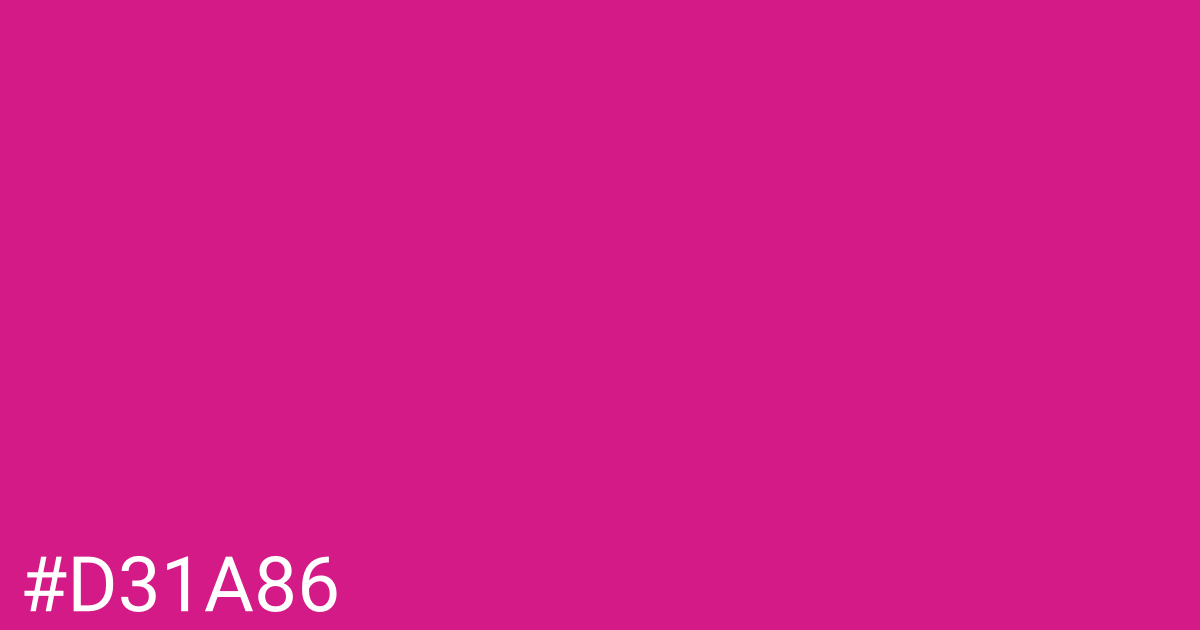 Hex color #d31a86 graphic